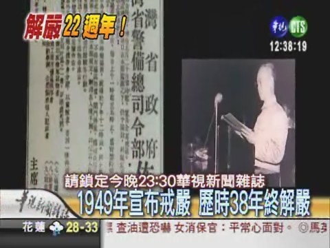 解嚴22週年 回顧台灣歷史傷痕 | 華視新聞
