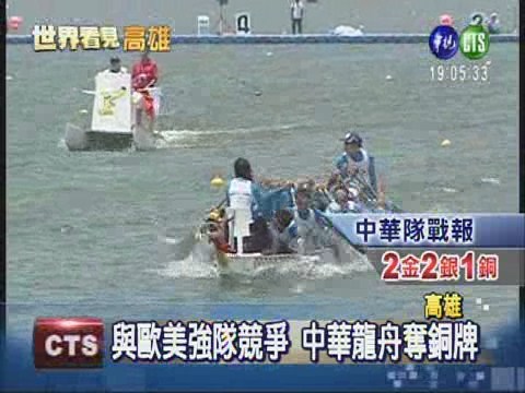 競速龍舟奪銅牌 中華隊世運開張 | 華視新聞