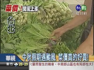 菜價聞風漲 玉米1斤要110元!
