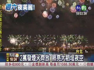 大稻埕煙火節 週六"百花齊放"