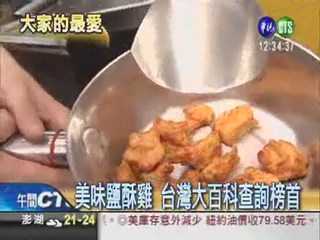 台灣大百科查詢榜 鹽酥雞奪冠!