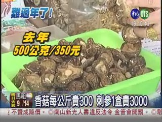 年貨貴兩成 香菇每公斤貴300!