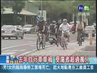 自行車車禍 3年傷者增逾2成