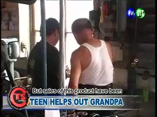 Teen Helps Out Grandpa