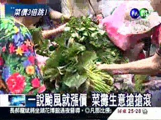 颱風沒來先漲價 蔬菜三級跳!