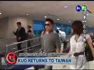 Kuo Returns to Taiwan