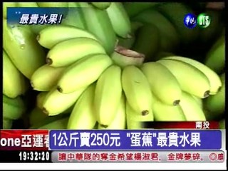 最貴水果! "蛋蕉"1公斤250元