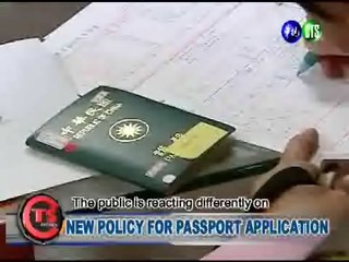 NEW POLICY FOR PASSPORT APPLICATION