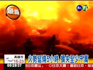 台中烏日工廠 傍晚六點引發火警