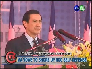MA VOWS TO SHORE UP ROC SELF-DEFENSE