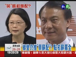 2012大選 "馬王配"vs."蔡蘇配"?