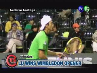 LU WINS WIMBLEDON OPENER