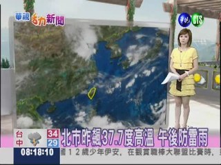 七月二十五日華視0800晨間氣象