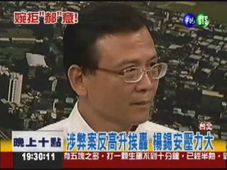 涉弊案列被告 楊錫安拒副市長