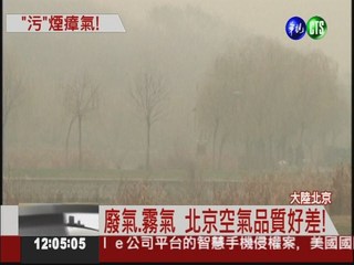 空汙指數破表! 霧氣.廢氣吞北京