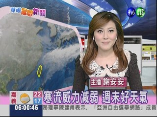 一月七日華視晨間氣象