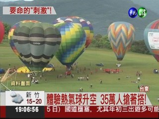 飛行受氣候影響 熱氣球危險性高