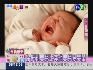 BREASTFED BABIES CRY MORE?