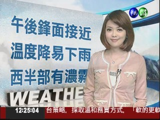 2012.03.18 華視午間氣象 莊雨潔 主播