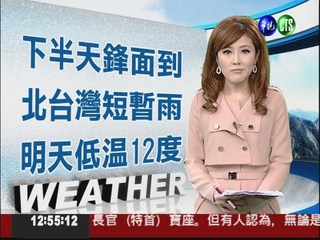 2012.03.23 華視午間氣象 謝安安主播