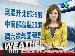 2012.03.27 華視午間氣象 謝安安主播