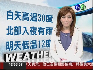 2012.03.30 華視午間氣象 謝安安主播