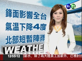 2012.04.05 華視午間氣象 謝安安主播