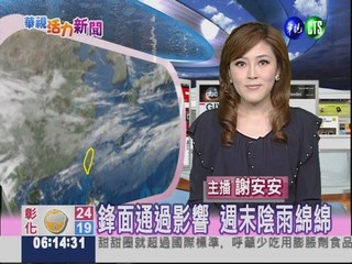 2012.04.07 華視晨間氣象 謝安安主播