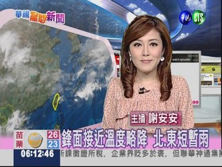 2012.04.14 華視晨間氣象 謝安安主播