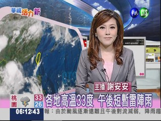 2012.06.30 華視晨間氣象 謝安安主播