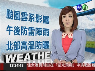 2012.07.22 華視午間氣象 莊雨潔主播