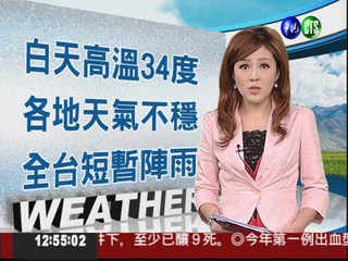 2012.08.30 華視午間氣象 謝安安主播
