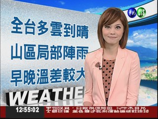 2012.10.01 華視午間氣象 彭佳芸主播