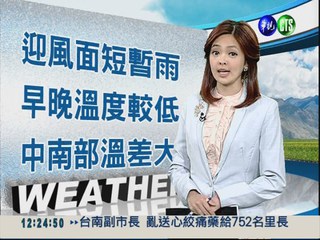 2012.10.14 華視午間氣象 莊雨潔主播