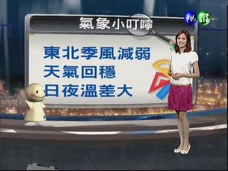 2012.10.23 華視晚間氣象 莊雨潔主播