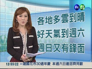2012.11.08 華視午間氣象 謝安安主播