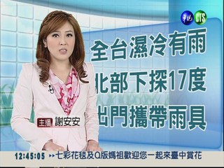 2012.11.17 華視午間氣象 謝安安主播