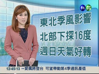 2012.11.24 華視午間氣象 謝安安主播