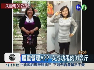 減重管理APP 女半年甩肉31公斤
