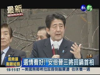日國會大選 自民黨可望過半!