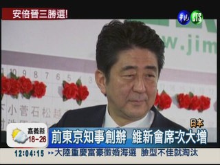 日國會大選變天 安倍回鍋任首相