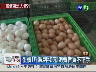 溫差大產量少 蛋價1斤飆破40元!