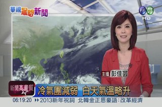 2013.01.02 華視晨間氣象 彭佳芸主播