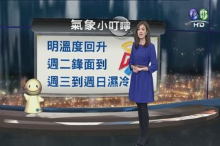 2013.01.06 華視晚間氣象 莊雨潔主播