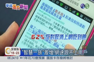 行動上網慢吞吞! 57%怨聲不斷