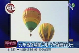 台南熱氣球升空! 7千張票搶光
