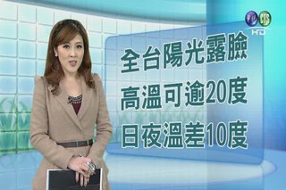 2013.01.19 華視午間氣象 謝安安主播