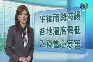 2013.01.27 華視午間氣象 莊雨潔主播