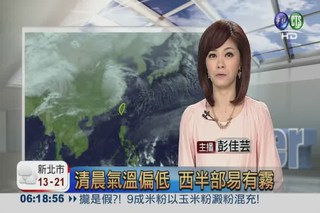 2013.01.29 華視晨間氣象 彭佳芸主播