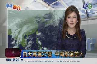 2013.02.02 華視晨間氣象 謝安安主播